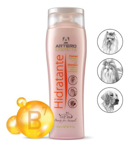 Artero Champú Shampoo Hidratante 250 Ml. Para Perro