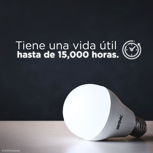 Lampara Led 10w = 75w Luz Blanca Rayovac 1050lm - Pack X 12