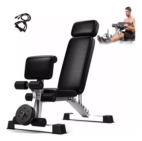 Banco Pesas Multiposiciones Plegable Ajustable Gym Ejercicio