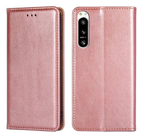 Funda De Teléfono De Piel Brillante Para Sony Xperia 5 Iv