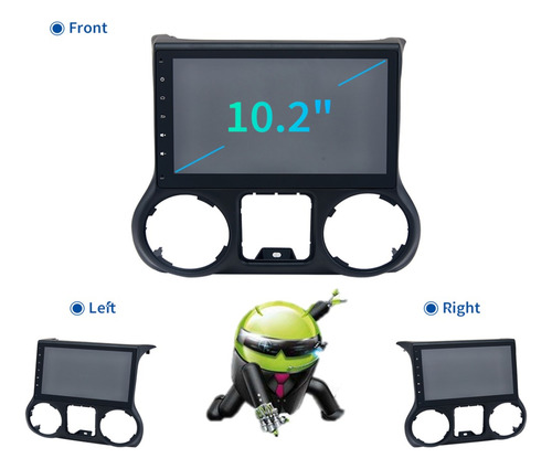 Estereo Android Carplay Jeep Wrangler 11-17 Wifi Gps Camara