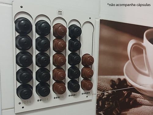 Imagem 2 de 3 de Suporte Porta Cápsulas Parede Café Dolce Gusto 0923