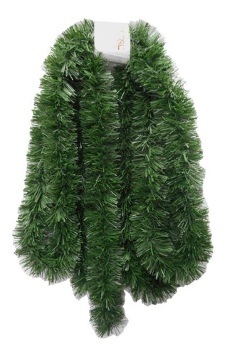 Imagem 2 de 4 de Festão Verde 5m Fougeron De Natal Quadruplo