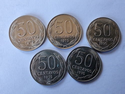 Moneda Chile 50 Centavos 1975 Casi Unc (x632
