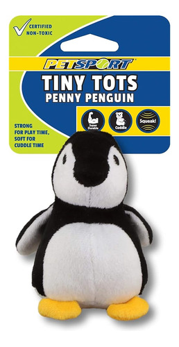 Petsport Tiny Tots Penny Penguin Peluche Para Perros Pequeño