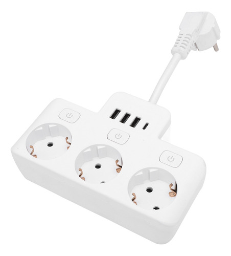 Protector Contra Sobretensiones Power Strip De 3 Vías, Igníf