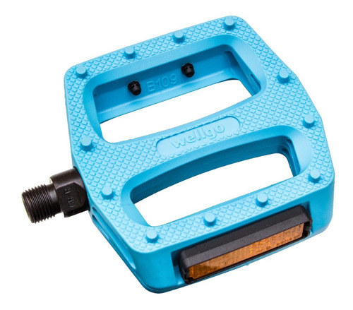 Imagen 9 de 10 de Pedales Wellgo B109n Celestes Ideal Bmx Liviano Y Resistente