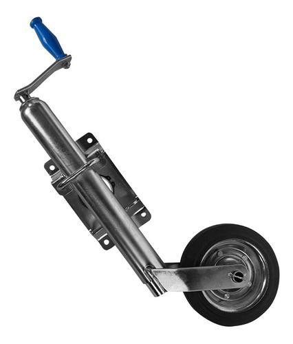 Imagen 1 de 6 de Rueda Timonera Para Trailer Rebatible Y Regulable-chapa Goma