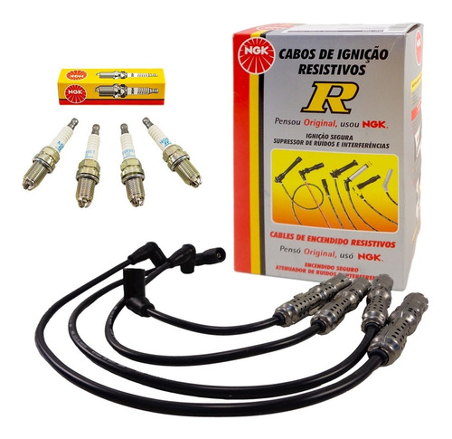 Kit Cables+bujias Ngk Vw Golf Iv Bora New Beetle 2,0 8v Cuot