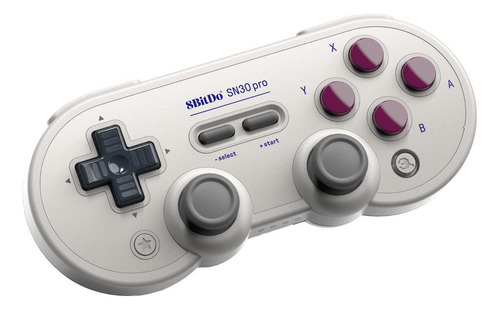 Control joystick inalámbrico 8BitDo SN30 Pro  classic gris claro