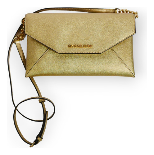 Cartera Michael Kors Envelope Clutch Dorada