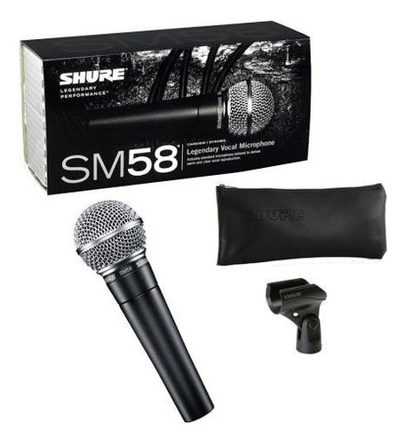 Micrófono Shure Sm Sm58-lc Dinámico Cardioide Color Negro (Usado)