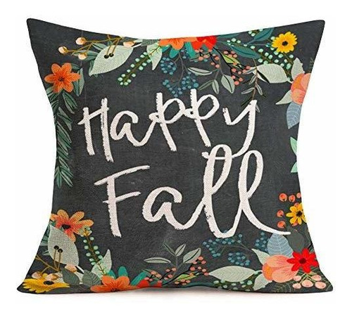 Xihomeli Flower Leaf Wreath Personalizada Happy Fall Letters