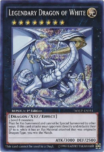 Dragón Legendario De Blanco Prismatic Secret Raro Yugioh