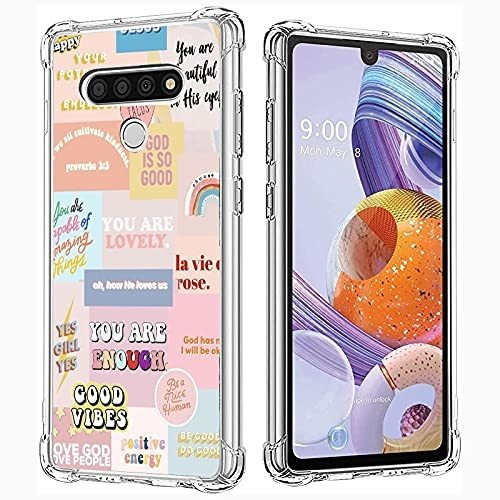 Vasea Aesthetic Case Para LG Stylo 6, Retro Aesthetic Sticke