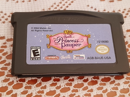 Barbie The Princess And The Pauper,video Juego De Gba Y Ds