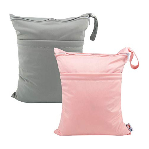 Alvababy 2 Bolsas De Pañales De Tela Húmedas Y Secas, Imperm