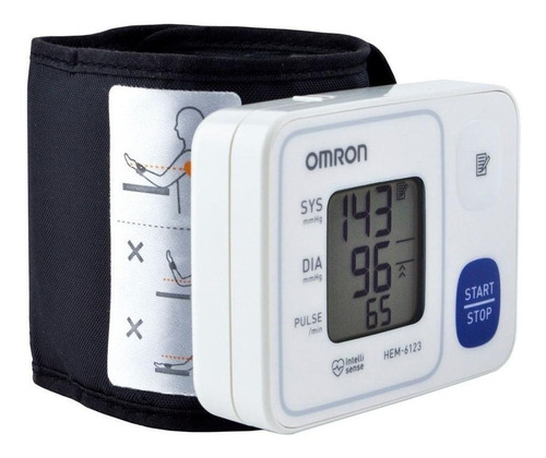 Tensiometro Omron Digital De Muñeca Con Sensor De Posicion Color Blanco