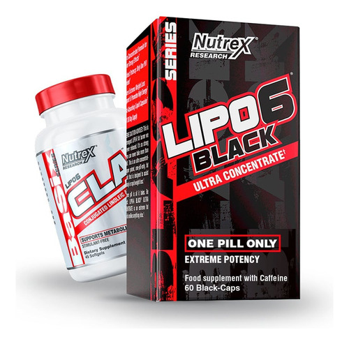 Lipo 6 Black Ultra Concentrado 60 Cap. + Lipo 6 Cla 45 Cap.