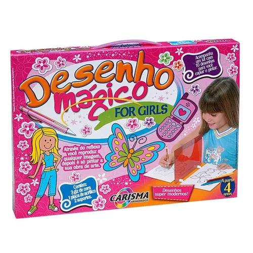 Espelho Mágico Brinquedo Infantil Desenho p/ Pintar Colorir em Promoção na  Americanas