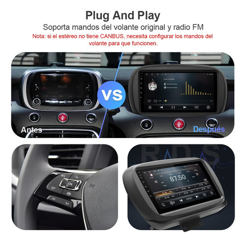 C-jc-jstereo Carplay 2+32 Gb For Fiat 500x 2016-2022 Gps Wi