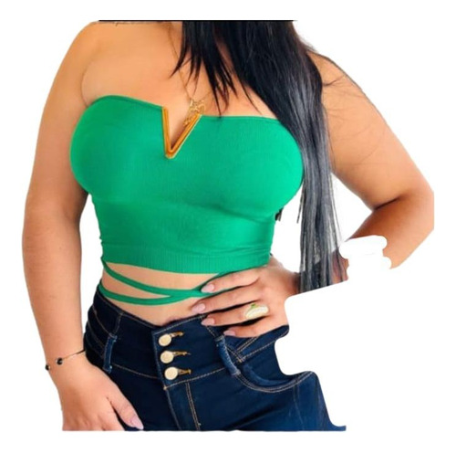 Blusa Sexy Strapless Moderna