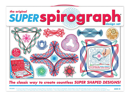Super Spirograph Jumbo Kit, 75 Piezas (edición 50 Aniver