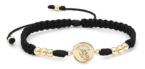 Pulsera San Miguel Arcangel Oro Laminado 18k Iconic Store