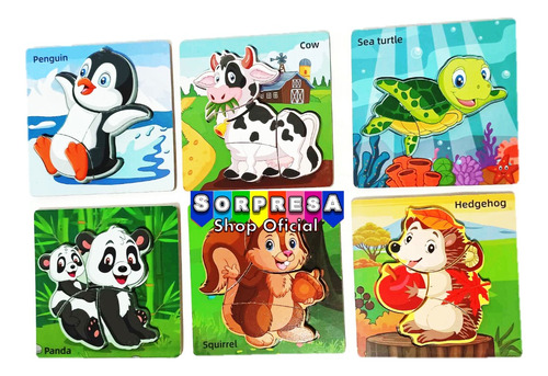12 Rompecabezas Didactico Infantil Educacion Montesori