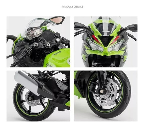 Modelo Kawasaki Ninja Zx-6r Verde 1:12