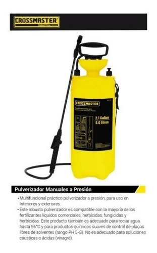 Imagen 3 de 8 de Pulverizador Manual 8 L Crossmaster 9937962
