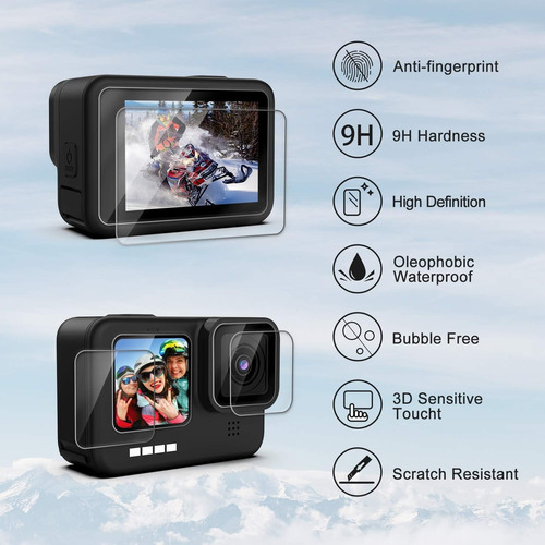 Funda De Silicona Para Gopro Hero 11 10 9 Kit De Accesorios