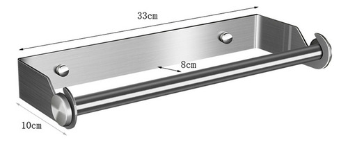 Soporte De Rollo De Acero Inoxidable Montado En La Pared Y A