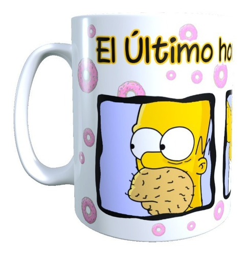 Taza Diseño Los Simpson, Homero, El Ultimo Hombre Perfecto