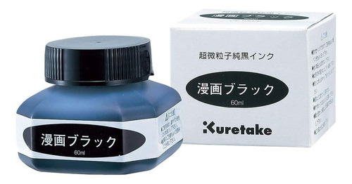 Kuretake Zig Manga Tinta Negra 60ml Dip Pen, Caligrafía