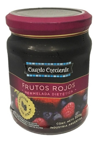 Imagen 1 de 6 de Mermelada Frutos Rojos Con Stevia X300g
