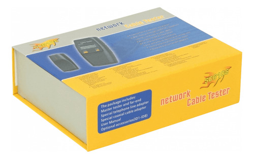 Tester 2-rj45 Bnc Pinzas C/display C/audio Req-4-aaa