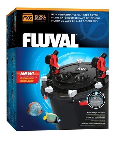 Filtro Canister Fluval Fx6  Acuarios Hasta 1500 L- Acuario