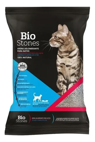 Arena Aglomerante Gato Bio Stones con Aroma x 15kg