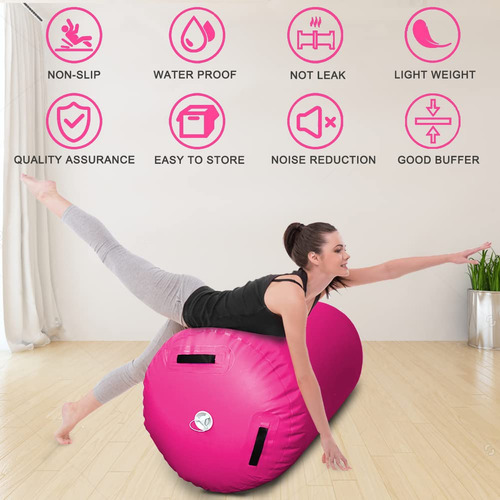 Colchoneta Inflable Redonda Para Entrenar Gimnasia 140 Cm