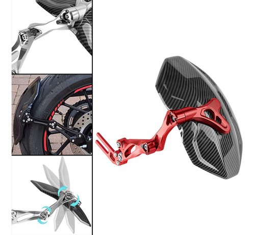 Guardabarros Trasero Para Motocicleta Guardabarros Rojo