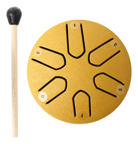 Steel Tongue Drum, Ethereal Drum 6 Notes 3 Pulgadas Hand Pan