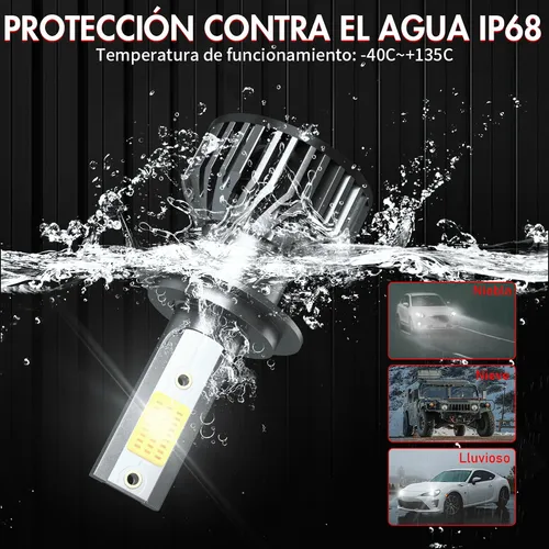 24000lm,- Kit De Focos Led H7 Luz Alta Y Luz Baja Canbus