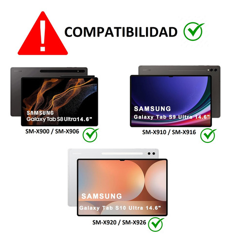 Mica De Vidrio & Lapiz Tactil Samsung Tab S10 Ultra Sm-x920