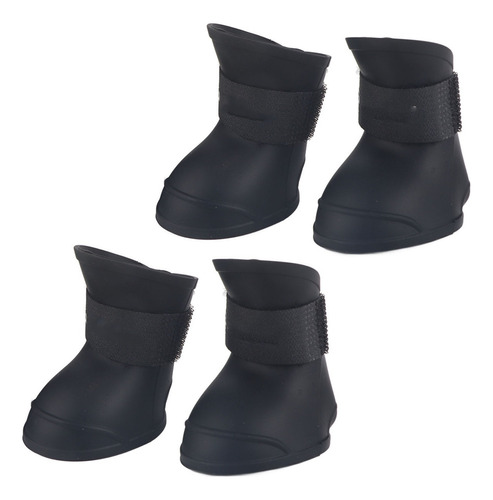 4*botas Impermeables Para Perros Y Mascotas Zapatos Lluvia L