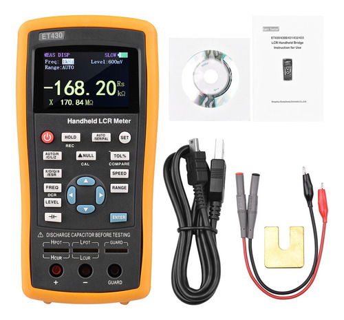 Medidor Lcr Digital Lcd De 2,5 Pulgadas De Mano De 100 Khz L