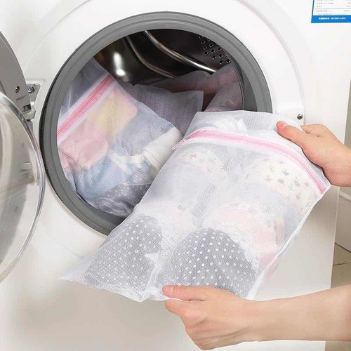 Imagen 3 de 7 de Bolsas X6 Red Para Ropa Lavarropa Valija Con Cierre 40x 50cm