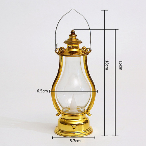 Lámpara De Aceite De Linterna Eléctrica Rústica, Lámpara