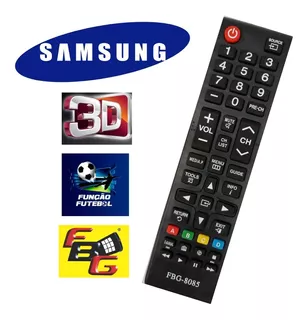 Controle Remoto Smartv Compativel Samsung Lcd Função Futebol