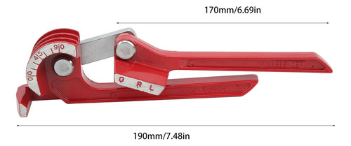 Dobladora De Tubos Manual 3 En 1, Tubo Rojo Universal, Resis
